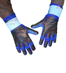 Gants de frappeur d'équipe de baseball personnalisés les plus populaires Gants de frappeur de baseball en cuir de vachette à manchette longue - Product Image 2