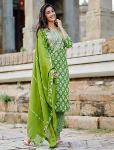 Robe décontractée de créateur indien, broderie, col rond, trois quarts, vêtements de cocktail pour femmes - Product Image 4