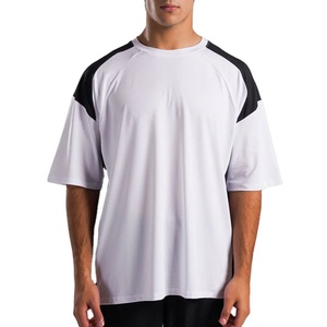 Camiseta de Hombre de Corte Regular con Hombros Caídos, Nueva Colección, Personalizable, para Entrenamiento, Tallas Grandes, Lisa, Transpirable, 100% Algodón - Product Image 1