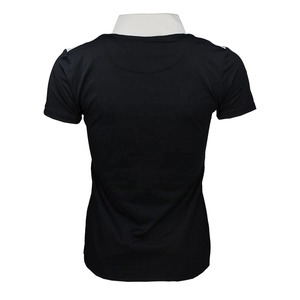 Nueva Camiseta de Color Sólido 2026 de Alta Calidad para Mujer, de Punto, Manga Corta, con Logotipo Personalizado, Talla Personalizada, para Montar a Caballo, OEM - Product Image 2