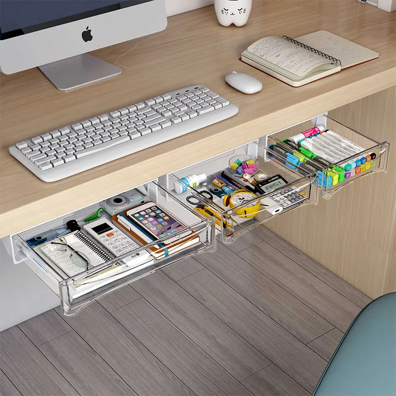 Under Desk Drawer Storage Organizer Office Hanging Drawer Storage Attachment Accessories Under Desk Drawer Desk