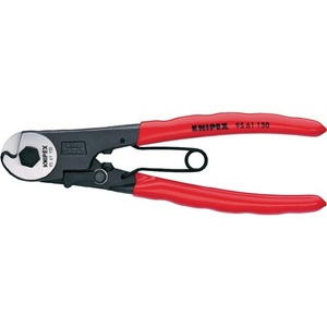 KNIPEX เครื่องตัดสายเคเบิลโบว์เดนแบบขัดเงา 150 มม. ความยาวรวม 3 มม. เส้นผ่านศูนย์กลางลวดสลิง เคลือบพลาสติก-เครื่องมือสำหรับร้านค้า - Product Image 1