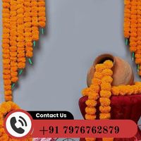 Guirlande florale faite à la main de belles cordes de souci pour la maison décorations d'événement festif pour l'anniversaire Diwali-disponible à la vente