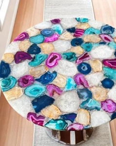 Sceau en agate poli artisanal, décoration de luxe pour la maison, motif floral religieux, résine, couleur personnalisée, haute qualité artisanale - Product Image 4