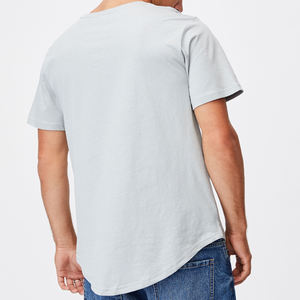 Unisex 100% algodón pesado cuello redondo Camisetas básicas Ringer camisetas logotipo personalizado de alta calidad liso Formal básico de punto sólido - Product Image 2