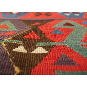 Nayaab Classic-Style Handmade Wool Rugs in <b>Red</b> & Orange Geometric & Floral Anti-Slip Floor Cover for Teens-Paem-960 - Product Image 3