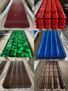 Hoja de acero de bajo carbono de alta calidad PPGI Placas de acero galvanizado prepintado Tejas corrugadas para techos de metal de zinc - Product Image 6