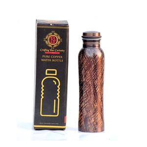 Customized Antique Copper Water Bottle New Style Pure Handmade Enamel Printed <b>Drinkware</b> for Adults - Product Image 5