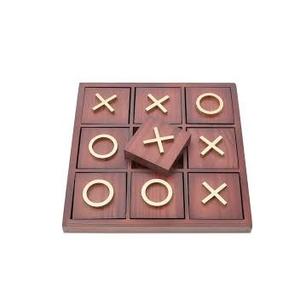 Jeu de Tic Tac Toe en bois fait à la main personnalisable avec nouveau design de croix zéro pour le jeu des enfants en toutes saisons - Product Image 5