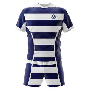 Conjuntos de Uniformes de Rugby de Alta Calidad, Transpirables, de Secado Rápido, Cintura Elástica Cómoda, Personalizables para Equipos, 100% Poliéster - Product Image 2