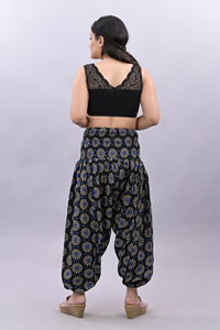 Pantalon sarouel baggy en coton imprimé décontracté fait à la main pantalon de jogging long poches latérales mode indienne grande taille vêtements pour femmes - Product Image 6