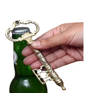 Unique Stainless Steel Bottle Opener With Brass Handle Best Quality Arrow Design Embossed Bottle Opener For Bar & Wine Bottle