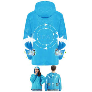 Sudaderas con capucha de enfriamiento de malla transpirable Tela mezclada de algodón Perfecta para actividades al aire libre Sudaderas con capucha de enfriamiento - Product Image 6