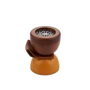 Brûleur d'encens en acrylique à vente chaude, brûleur de Bakhoor de table, décoration d'intérieur pour le Ramadan, dernier design en finition argentée - Product Image 5