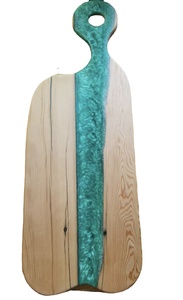 Tabla de cortar moderna de cocina de mesa de madera y resina última gran oferta Tabla de servir queso multifuncional - Product Image 4