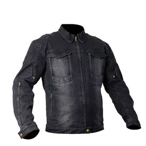 Chaqueta de Invierno de Alta Calidad para Hombre, 100% Algodón, Cuello Alto, Logotipo Personalizado Impreso, Lona Vaquera, Suministro Directo de Fábrica - Product Image 1