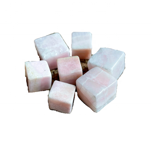 หินอารากอไนต์สีชมพูซูเปอร์คิวบ์แกะสลักหินคริสตัลรูปทรงเรขาคณิตศักดิ์สิทธิ์สำหรับการรักษาเรกิ - Product Image 6