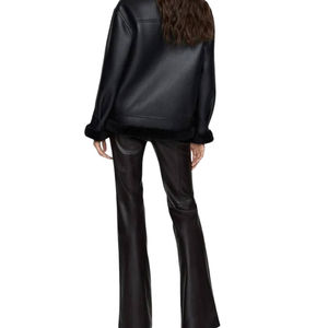 Chaqueta de Cuero de Alta Calidad para Mujer, Elegante, Cómoda, Moderna, Informal, para Calle - Product Image 4