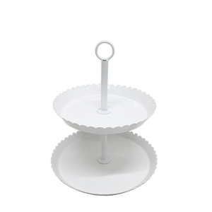 El más vendido Soporte de pastel de aluminio de 3 niveles Níquel Plata Tamaño personalizado Uso doméstico Decoración de bodas y cumpleaños - Product Image 5