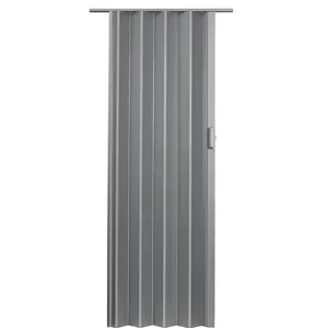 High Quality Spectrum Elite PVC Folding Door Fits 36" Wide X 96" High Satin Silver Color