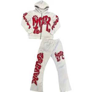 Ropa de hombre unisex pulóver chándales personalizado serigrafía traje de jogging al por mayor personalizado peso pesado algodón polar chándales - Product Image 4