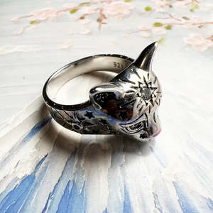 Anillo de Gato Mágico Vintage de Moda, Ajustable, Chapado en Oro Rosa de 18K, con Incrustaciones de Rodio y Chapado en Oro, Ideal para Regalo - Product Image 4