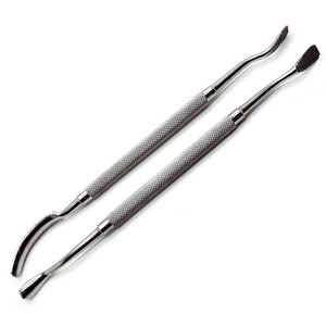 2 pièces de limes osseuses dentaires à double extrémité de 12 et 45 degrés, instruments chirurgicaux en acier inoxydable - Product Image 3