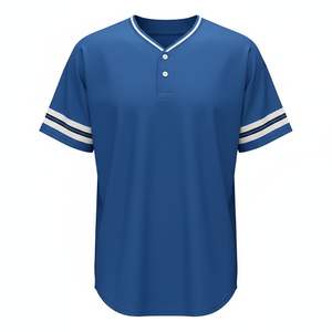Maillots de baseball personnalisés respirants à séchage rapide pour équipes Fabricant d'uniformes sportifs OEM/ODM 100% polyester Col en V - Product Image 3