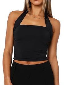 New Fashion <b>Women</b> Sexy Crop Tops Solid Summer Ladies Casual Tank Tops <b>Vest</b> Sleeveless Strapless casual 2026 - Product Image 1