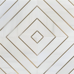 Azulejos de pared de mosaico de lujo para cocina Backsplash baño impermeable antideslizante antibacteriano hecho a mano garantía de por vida fácil - Product Image 6