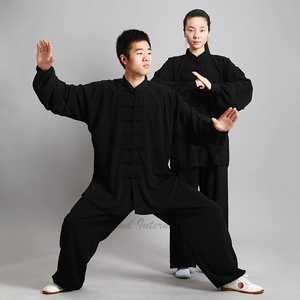 Meilleures ventes Vêtements d'entraînement Uniforme de kung fu Vêtements d'équipe personnalisés Vêtements de kung fu Uniforme de kung fu à manches longues Tarif de gros - Product Image 6