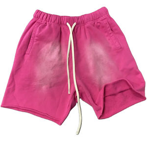 กางเกงขาสั้นสำหรับผู้ชายกางเกงขาสั้นผ้าฝ้ายฟอกกรดแบบวินเทจ - Product Image 1