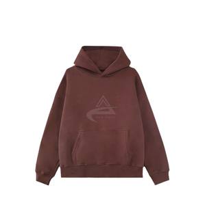 Sweat à capuche unisexe surdimensionné en polyester/coton 350 GSM, respirant, coupe-vent, en polaire de haute qualité pour un confort hivernal, coupe ample - Product Image 2