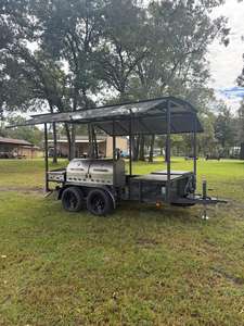 Livraison gratuite, barbecue mobile entièrement équipé de 8 pieds et fumoirs, remorque de cuisine extérieure pour grillades et vente de nourriture pour les entreprises de restauration de rue - Product Image 3