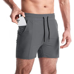 Custom Long Drawstring French Terry Heavy Men's Training Athletic Unisex Fleece Cotton Shorts Blank Sweat Gym Shorts para hombres - Product Image 5
