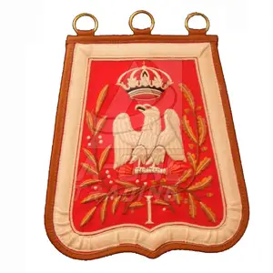 Distintivo del ricamo fatto a mano della famiglia del filo d'oro distintivi del ricamo della cresta del Logo personalizzati 2023
