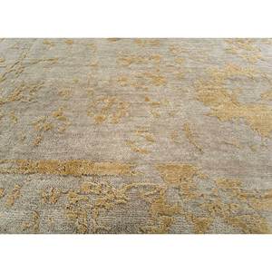 Tapis en laine noué à la main Erbe Blue Floral pour adolescents, 9x12, rectangulaire, pour salon, couloir, décoration de la maison - Product Image 3