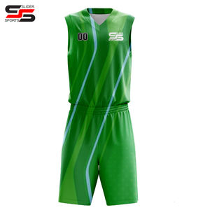 Uniforme de baloncesto de malla transpirable camiseta de baloncesto duradera corta - Product Image 1
