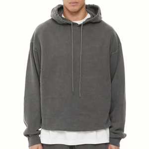 Sweats à capuche pour hommes logo personnalisé pull surdimensionné pour hommes sweats à capuche à épaules tombantes unisexe hommes pull à capuche - Product Image 1