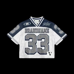 Personalizado 2025 Sublimación elegante Camisetas de fútbol americano Manga corta 100% Poliéster Transpirable Bordado totalmente personalizable - Product Image 3