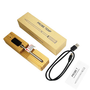 Thông Minh Thép Không Gỉ Bít Tết BBQ Thịt Mới Nấu Ăn Tùy Chỉnh Gói Nhiệt Độ Nhà Bếp Kiểm Tra Không Dây Kỹ Thuật Số Nhiệt Kế Thực Phẩm - Product Image 3