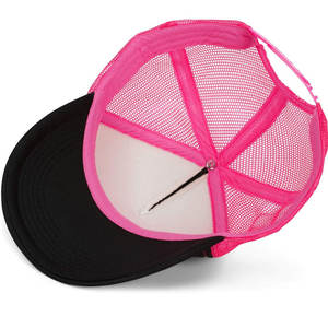 Vente en gros de casquettes de camionneur personnalisées avec des panneaux en maille avant en sergé de coton et une fermeture à glissière pour l'image de marque et la mode - Product Image 6