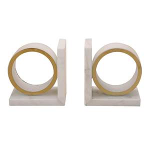 Bookends Marble Letter <b>Book</b> <b>Ends</b> School Library Heavy Duty Home Office Study Abstract Art Decoration for Office Library or Home - Product Image 5