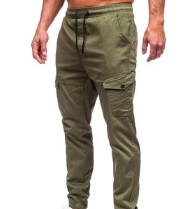 Pantalon cargo taille haute pour homme, style décontracté, respirant, avec poches zippées, coupe ample confortable pour la course et l'entraînement – Collection Automne Hiver - Product Image 4
