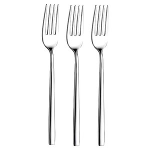 Juego de 3 Tenedores para Fruta INFINITO de 15 cm, Acero Inoxidable Cromado Pulido, Utensilios para Postre, Modelo Abbott FV7PN0338 - Product Image 1