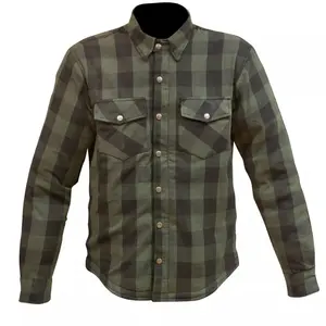 Aramid Reinforced Motorcycle Flannel Shirt with CE for Men motorcycle shirt with built in elbow Quality Motorcycle