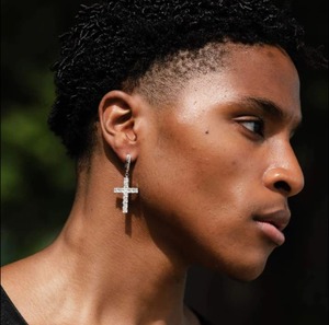 Hot Selling Trending Designer Charm <b>Earrings</b> in 14KT Solid Gold with Asscher Cut Diamond IGI Certified for Party & Gift - Product Image 2