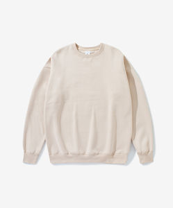 New design fashion Custom logo Blank Heavy Weight Oversized Hoodie Crew Neck Cotton Drop Shoulder Men <b>Plain</b> <b>Sweatshirt</b> Unisex - Product Image 3