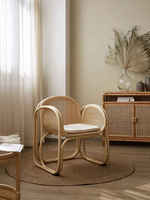 Prix bon marché meubles en rotin du Vietnam fauteuil en rotin bambou chaise en bois massif canapé extérieur chaise de jardin meubles en rotin