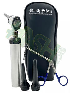 Otoscope vétérinaire à LED avec pince crocodile, étui de transport pour instruments de diagnostic des animaux - Product Image 6